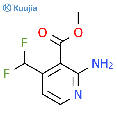 Methyl 2-amino-4-(difluoromethyl)pyridine-3-carboxylate structure