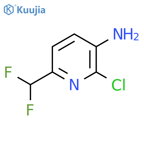 3-Amino-2-chloro-6-(difluoromethyl)pyridine structure