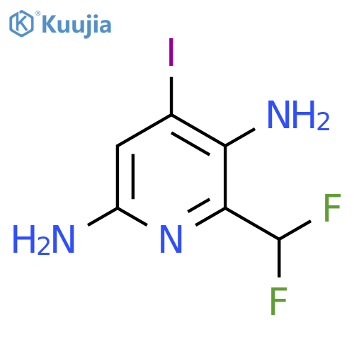 3,6-Diamino-2-(difluoromethyl)-4-iodopyridine structure