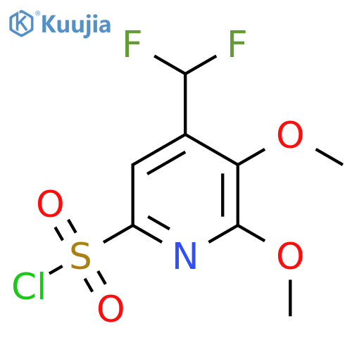 4-(Difluoromethyl)-2,3-dimethoxypyridine-6-sulfonyl chloride structure