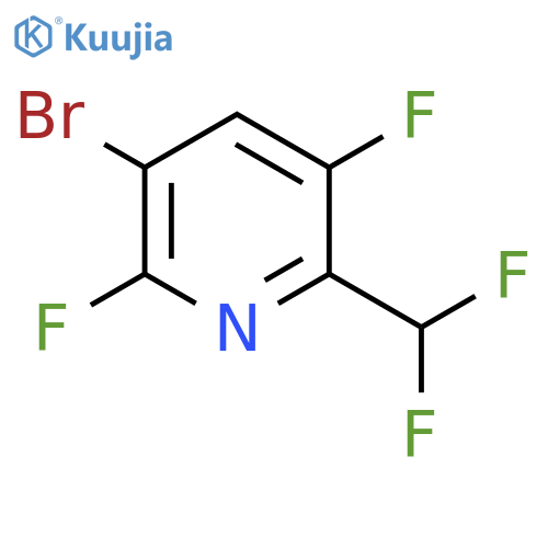 3-Bromo-2,5-difluoro-6-(difluoromethyl)pyridine structure