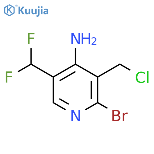 4-Amino-2-bromo-3-(chloromethyl)-5-(difluoromethyl)pyridine structure