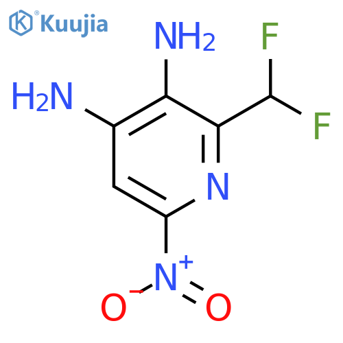 3,4-Diamino-2-(difluoromethyl)-6-nitropyridine structure