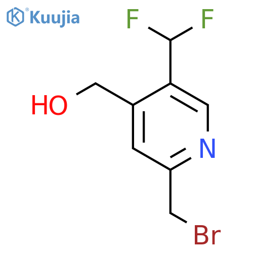 2-(Bromomethyl)-5-(difluoromethyl)pyridine-4-methanol structure