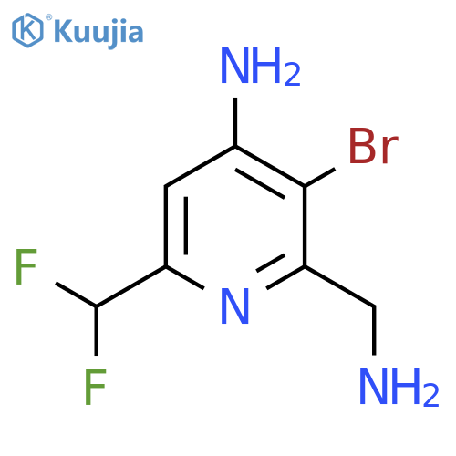 4-Amino-2-(aminomethyl)-3-bromo-6-(difluoromethyl)pyridine structure