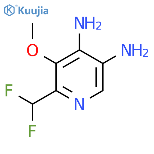 4,5-Diamino-2-(difluoromethyl)-3-methoxypyridine structure