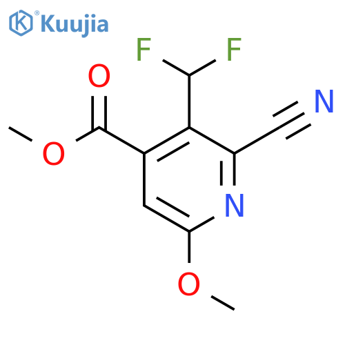 Methyl 2-cyano-3-(difluoromethyl)-6-methoxypyridine-4-carboxylate structure
