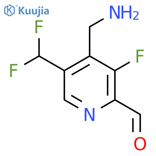 4-(Aminomethyl)-5-(difluoromethyl)-3-fluoropyridine-2-carboxaldehyde structure
