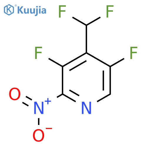 4-(Difluoromethyl)-3,5-difluoro-2-nitropyridine structure