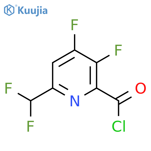 3,4-Difluoro-6-(difluoromethyl)pyridine-2-carbonyl chloride structure