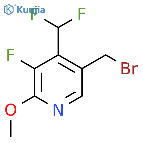 5-(Bromomethyl)-4-(difluoromethyl)-3-fluoro-2-methoxypyridine structure