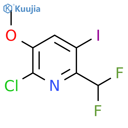 2-Chloro-6-(difluoromethyl)-5-iodo-3-methoxypyridine structure