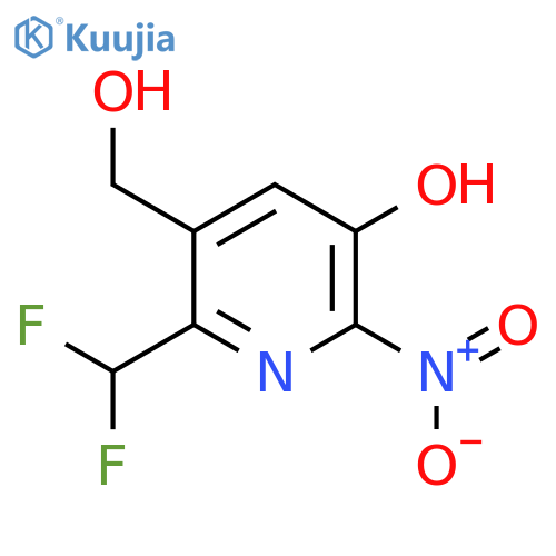 2-(Difluoromethyl)-5-hydroxy-6-nitropyridine-3-methanol structure