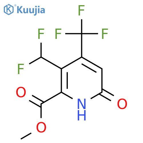 Methyl 3-(difluoromethyl)-6-hydroxy-4-(trifluoromethyl)pyridine-2-carboxylate structure