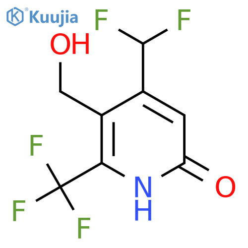 4-(Difluoromethyl)-6-hydroxy-2-(trifluoromethyl)pyridine-3-methanol structure