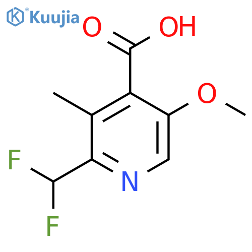 2-(Difluoromethyl)-5-methoxy-3-methylpyridine-4-carboxylic acid structure