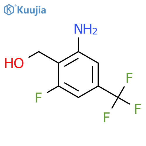 2-Amino-6-fluoro-4-(trifluoromethyl)benzyl alcohol structure