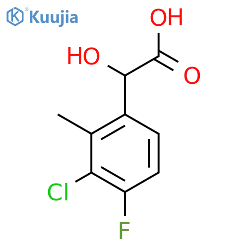 3-Chloro-4-fluoro-2-methylmandelic acid structure