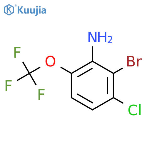 2-Bromo-3-chloro-6-(trifluoromethoxy)aniline structure