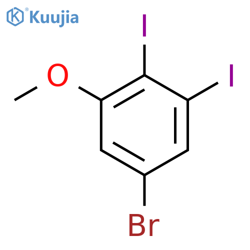 5-Bromo-2,3-diiodoanisole structure