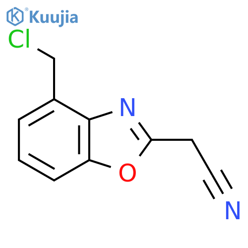 4-(Chloromethyl)benzo[d]oxazole-2-acetonitrile structure