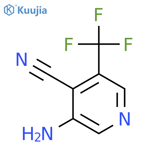 3-Amino-5-(trifluoromethyl)isonicotinonitrile structure