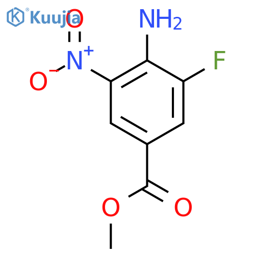 Methyl 4-amino-3-fluoro-5-nitrobenzoate structure