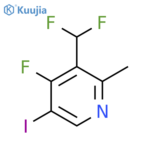 3-(Difluoromethyl)-4-fluoro-5-iodo-2-methylpyridine structure