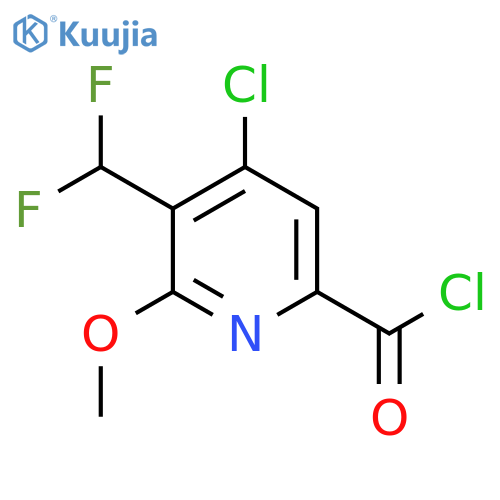 4-Chloro-3-(difluoromethyl)-2-methoxypyridine-6-carbonyl chloride structure