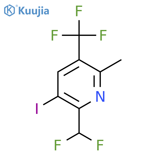 2-(Difluoromethyl)-3-iodo-6-methyl-5-(trifluoromethyl)pyridine structure