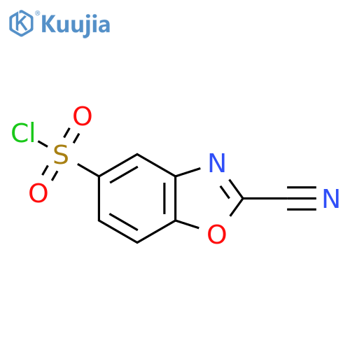 2-Cyanobenzo[d]oxazole-5-sulfonyl chloride structure