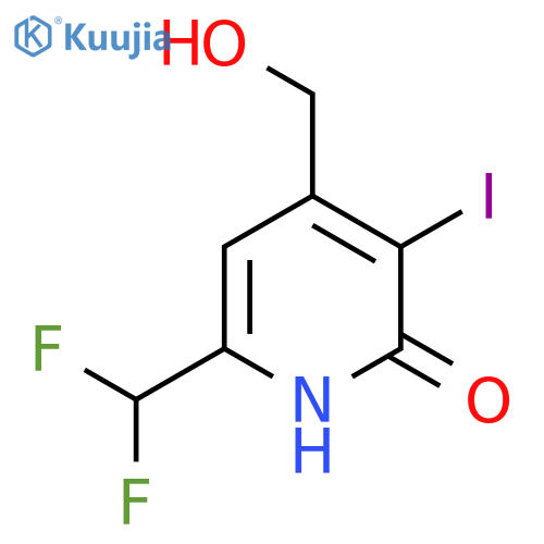 6-(Difluoromethyl)-2-hydroxy-3-iodopyridine-4-methanol structure