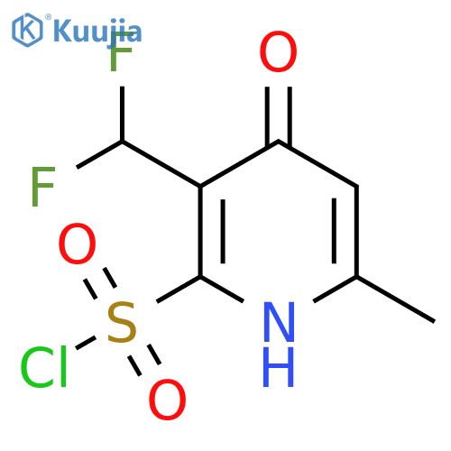 3-(Difluoromethyl)-4-hydroxy-6-methylpyridine-2-sulfonyl chloride structure