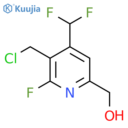 3-(Chloromethyl)-4-(difluoromethyl)-2-fluoropyridine-6-methanol structure