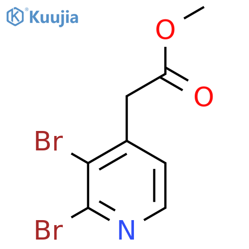 Methyl 2,3-dibromopyridine-4-acetate structure