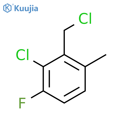 2-Chloro-3-fluoro-6-methylbenzyl chloride structure