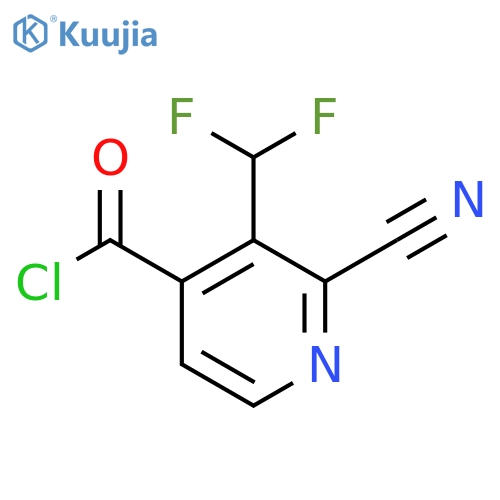 2-Cyano-3-(difluoromethyl)isonicotinoyl chloride structure