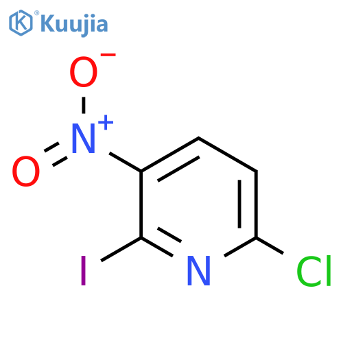 6-Chloro-2-iodo-3-nitropyridine structure