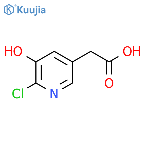 2-Chloro-3-hydroxypyridine-5-acetic acid structure
