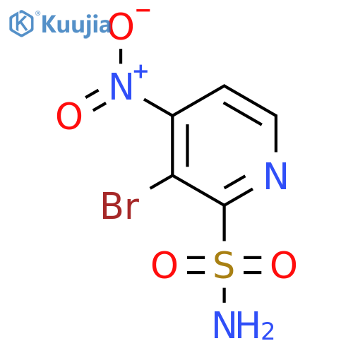 3-Bromo-4-nitropyridine-2-sulfonamide structure
