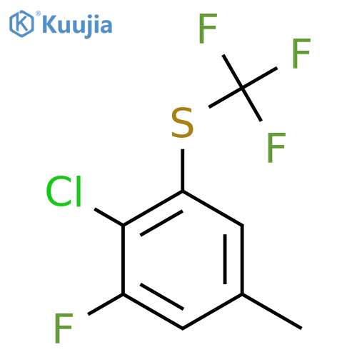 4-Chloro-3-fluoro-5-(trifluoromethylthio)toluene structure
