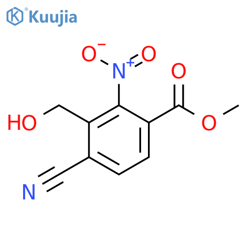 Methyl 4-cyano-3-hydroxymethyl-2-nitrobenzoate structure