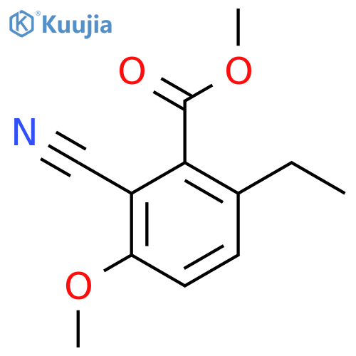 Methyl 2-cyano-6-ethyl-3-methoxybenzoate structure