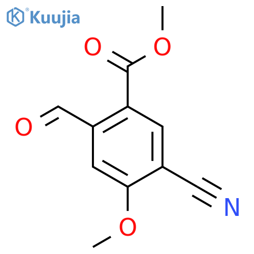 Methyl 5-cyano-2-formyl-4-methoxybenzoate structure