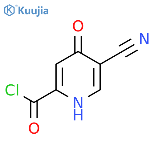 5-Cyano-4-hydroxypicolinoyl chloride structure