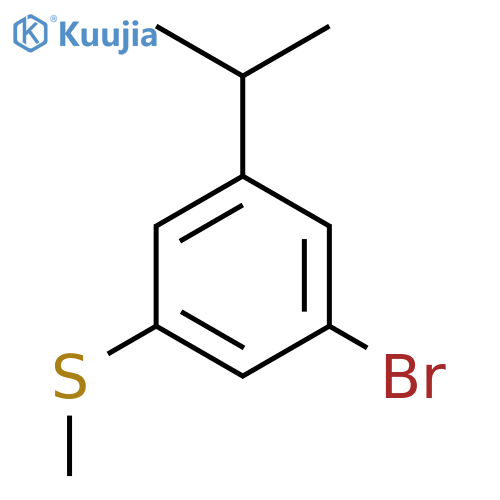 (3-Bromo-5-isopropylphenyl)(methyl)sulfane structure
