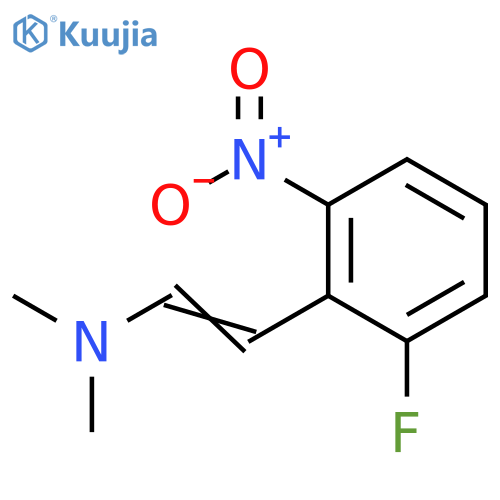 [2-(2-fluoro-6-nitrophenyl)ethenyl]dimethylamine structure