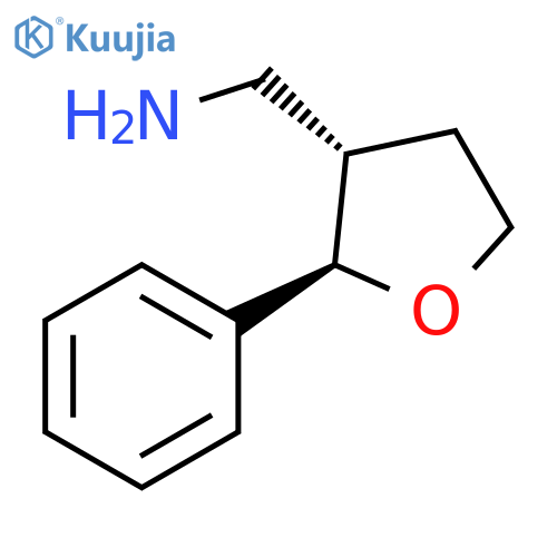 [trans-2-phenyltetrahydrofuran-3-yl]methanamine structure
