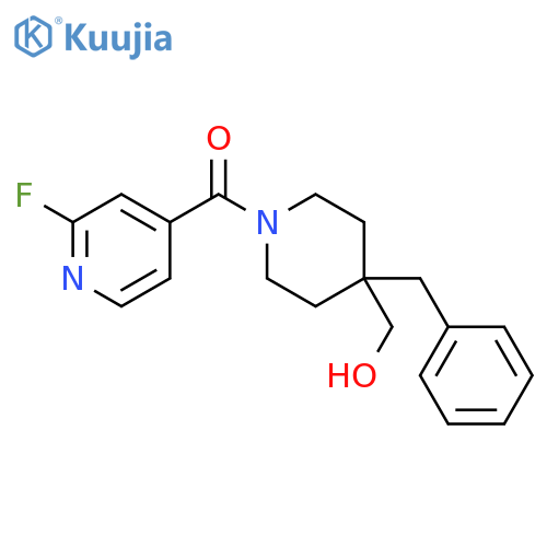 Methanone, (2-fluoro-4-pyridinyl)[4-(hydroxymethyl)-4-(phenylmethyl)-1-piperidinyl]- structure