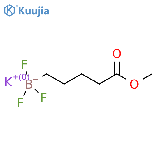 Potassium trifluoro(5-methoxy-5-oxopentyl)borate structure